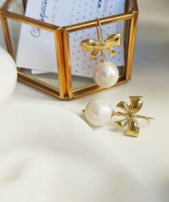 Orecchini sposa in argento 925 con Perle Barocche_3