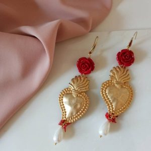 Sacred heart Earrings