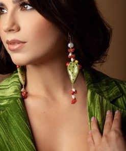 Sicily Ceramic Prickly Pear Earrings