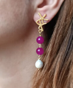 Alternative view of Genuine Gemstone Earrings