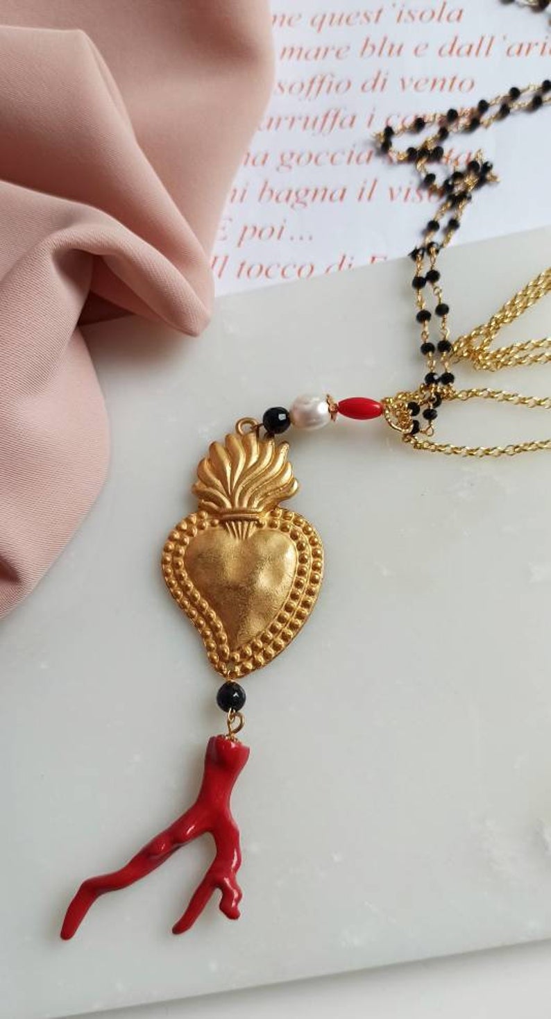 Sacred heart chain necklace_1