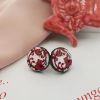 Sicily ceramic tile stud earrings 4