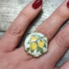 Anello siciliano in ceramica di Caltagirone