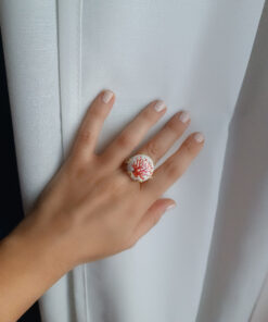 Anello tondo in ceramica di caltagirone