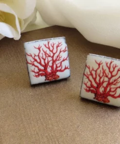 Alternative view of Orecchini Siciliani al Lobo con Mattonelle in Ceramica di Caltagirone_Nero Esaurito