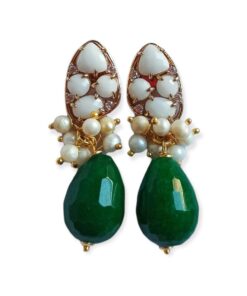 Alternative view of Green Drop Earrings
