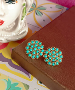 Alternative view of Turquoise Stud Earrings