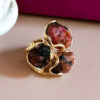 Anello triplo con rodonite 4