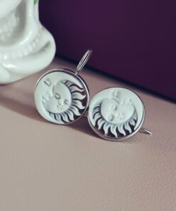 Alternative view of Orecchini Pendenti in Argento 925 con Cammei di Torre del Greco