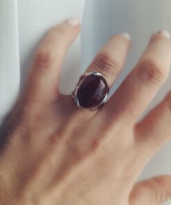 Anello in Argento 925 con Ambra naturale