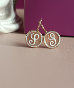 Alternative view of Orecchini Pendenti in Argento 925 Placcato Oro con Cammei di Torre del Greco