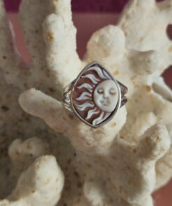 Anello cammeo sole