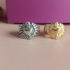 Anello a fascia in argento 925 con cuore sacro 5