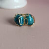 Anello doppio con apatite 1