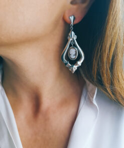 Alternative view of Art Deco Earrings with Shell Cameos