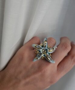 Alternative view of Ceramic Starfish Ring