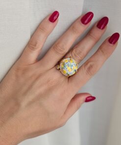 Alternative view of Sicily Ceramic Ring