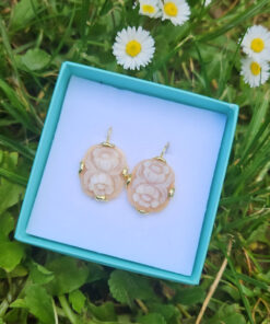 Alternative view of Shell Oval Cameo Earrings