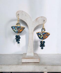 Sicily Ceramic Coffe Bag Earrings