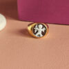 Anello sigillo con cammeo cupido