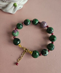 Alternative view of Bracciale artigianale con Zoisite Naturale