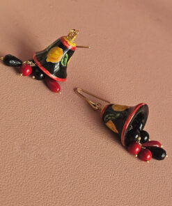 Alternative view of Orecchini Siciliani con Campanelle in Ceramica di Caltagirone