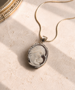 Alternative view of Collana a Catena in Argento 925 con Cammeo Natività Autentico di Torre del Greco