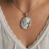 Collana a Catena in Argento 925 con Cammeo Natività Autentico di Torre del Greco