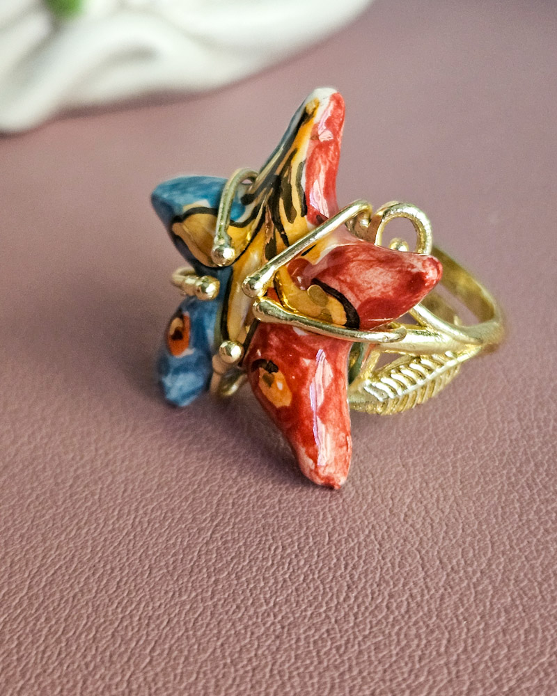 Ceramic Starfish Ring - Image 3