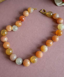 Alternative view of Collana Girocollo con Agata Fuoco Pesca