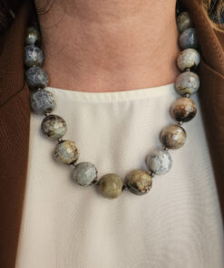 Collana Girocollo con Agata Fuoco Sfumata