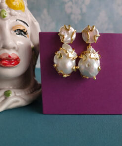 Orecchini Pendenti con Perle Barocche