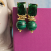 Orecchini Pendenti con Malachite e Occhio di Gatto Verde