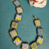 Choker con Maioliche in Pietra Lavica e Ceramica di Caltagirone 7