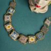 Choker con Maioliche in Pietra Lavica e Ceramica di Caltagirone 7