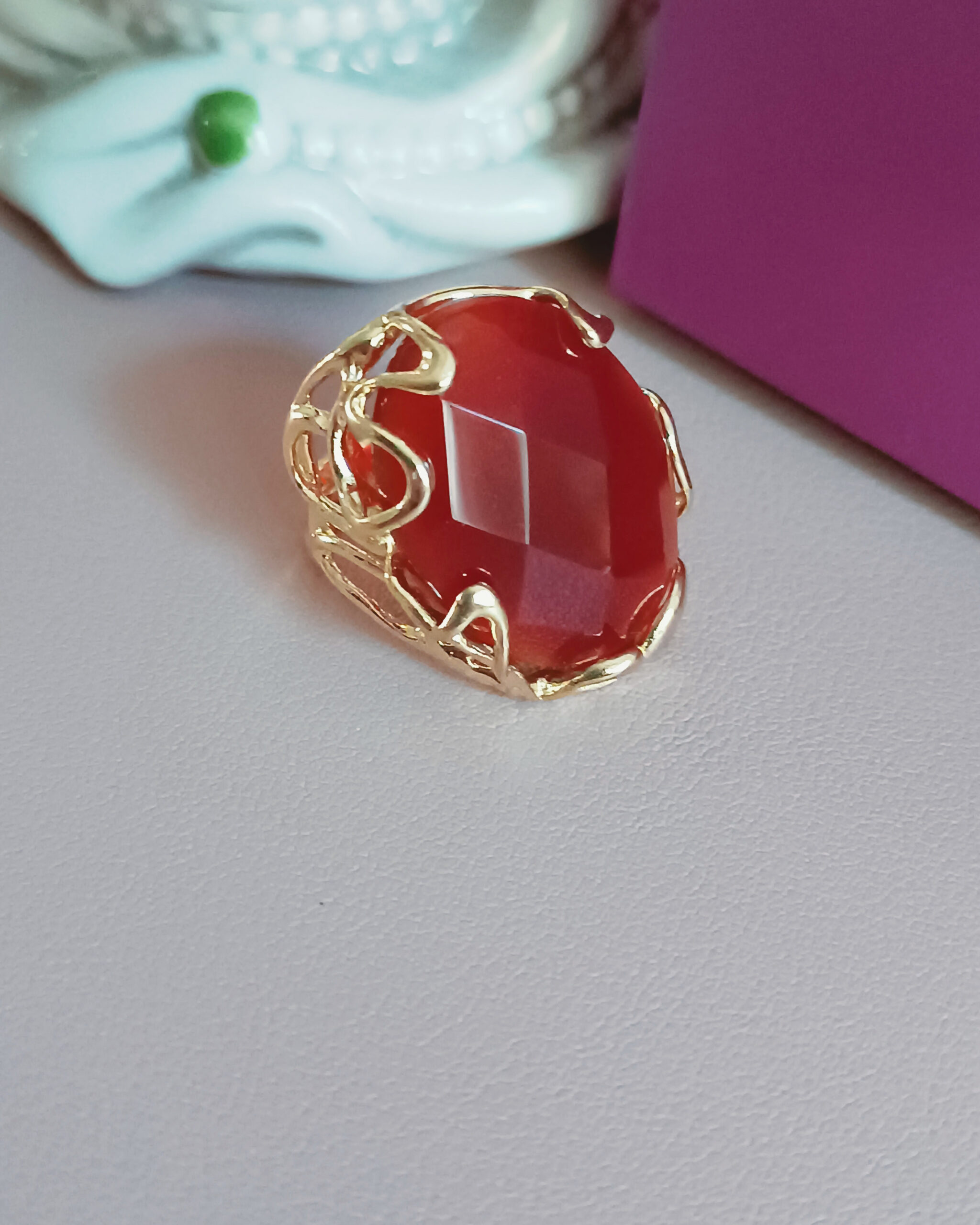 Anello ovale con corniola 2