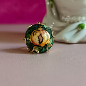Anello tondo con ceramica di caltagirone 2