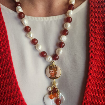 Collana Decollete con Perla