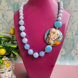 Collana Siciliana con Angelite