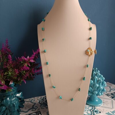 Collana a catena in argento 925 placcato Oro