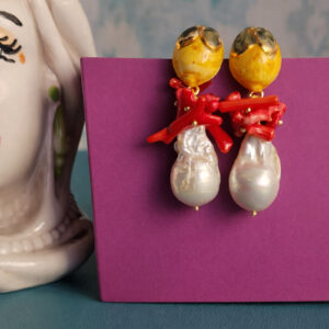 Orecchini Siciliani con Perle Barocche