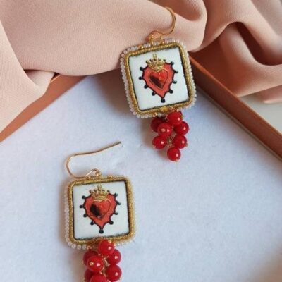 Sicily ceramic tile earrings_1
