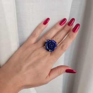 anello rosa blu