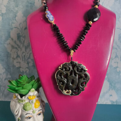 Collana Decollete con Agata del Madagascar