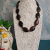 collana girocollo con occhio di tigre ovale