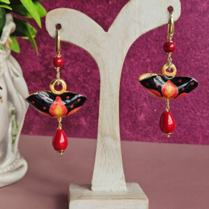 Sicily Ceramic Coffe Bag Earrings